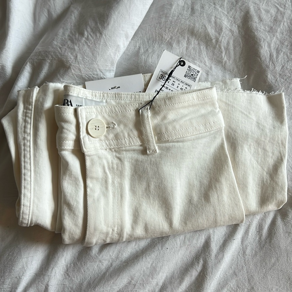 Zara The Marine Wide Leg Jeans - Picture 5 of 6